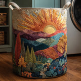 Quilted laundry basket – natural motif – NCU0HNH106