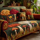Mushroom Grove | Quilted Sofa Cover