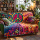 Peaceful Bloom | Quilted Sofa Cover