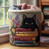 Quilted laundry basket – cats – NCU0PVL564