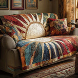Rustic Sunburst | Quilted Sofa Cover