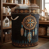 Quilted laundry basket – decorative motif – NCU0NTV520
