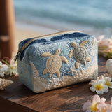 Sandy Shell Quilted Make-up Bag