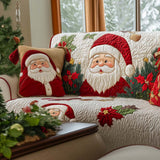 Santa Cheer | Quilted Sofa Cover