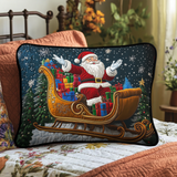 Santa Claus Joy Quilted Cushion Cover