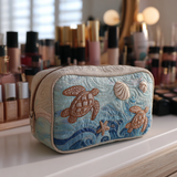 Sea Turtle Quilted Make-up Bag
