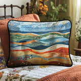 Delicate Marine Tones Quilted Cushion Cover