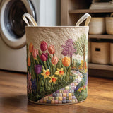 Quilted laundry basket – Spring Meadow – NCU0NTD092