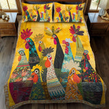 Roosters at Dawn | Country-Style Bedding Set