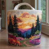 Quilted Laundry Basket – Autumn Forest – NCU0PVL708