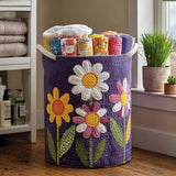Quilted laundry basket – decorative motif – NCU0PTT899