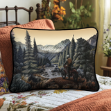 Nature Path Quilted Cushion Cover