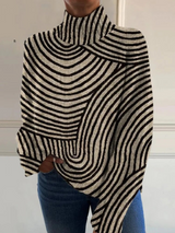 Sienna | Hand-drawn high-neck sweater