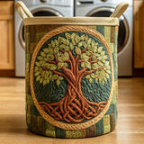 Quilted laundry basket – natural motif – NCU0NTD420