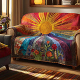 Wild Meadow | Quilted Sofa Cover