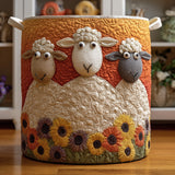 Sheep Quilted Laundry Basket – Design 0029