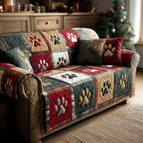 Xmas Paw | Quilted Sofa Cover