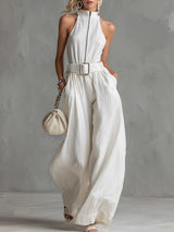 Lucija - Wide-Leg Jumpsuit with Belt