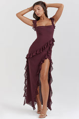 Meissa | Dress with Asymmetric Ruffles