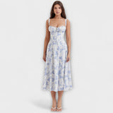 Zippora Charming Floral Bustier Dress