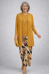 Ailene | Women's three-piece set in yellow