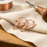 Round Copper Earrings