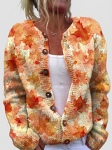 Helga Autumn Leaf Cardigan
