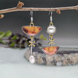 Elodi - Retro Orange Earrings