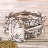 Vintage Shining Silver-Tone Ring
