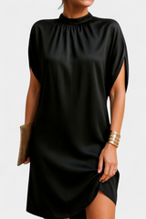 Ena Timeless Round Neck Midi Dress