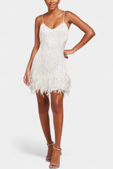 Mirjana Feather Mini Dress