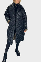 Marie - Elegant leopard print coat