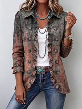 Bristow Vintage Gradient Ruffle Jacket