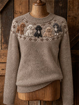 Ivanka™ | Puppy Motif Sweater