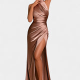 Katarina Halter Dress with Dramatic Side Split