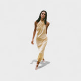 Sofia Satin Halter Dress