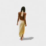 Sofia Satin Halter Dress
