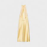 Sofia Satin Halter Dress