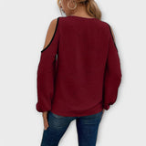 Marina – Elegant blouse with a modern square neckline