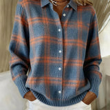 Maria Check Cardigan