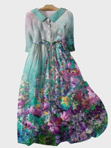 Dahlia Ombre Floral Dress