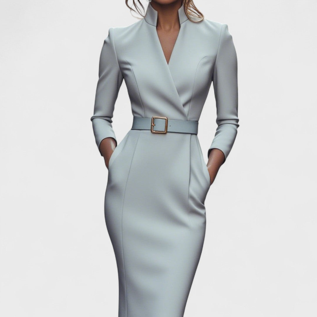 Hanna High-Neck Dress