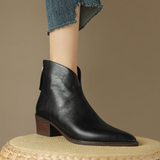Camila Luxe Low-Heel Ankle Boots