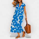 Hela – Elegant airy V-neck dress