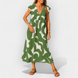 Hela – Elegant airy V-neck dress