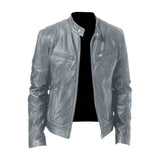 Nigel | Leather-Look Zip Jacket