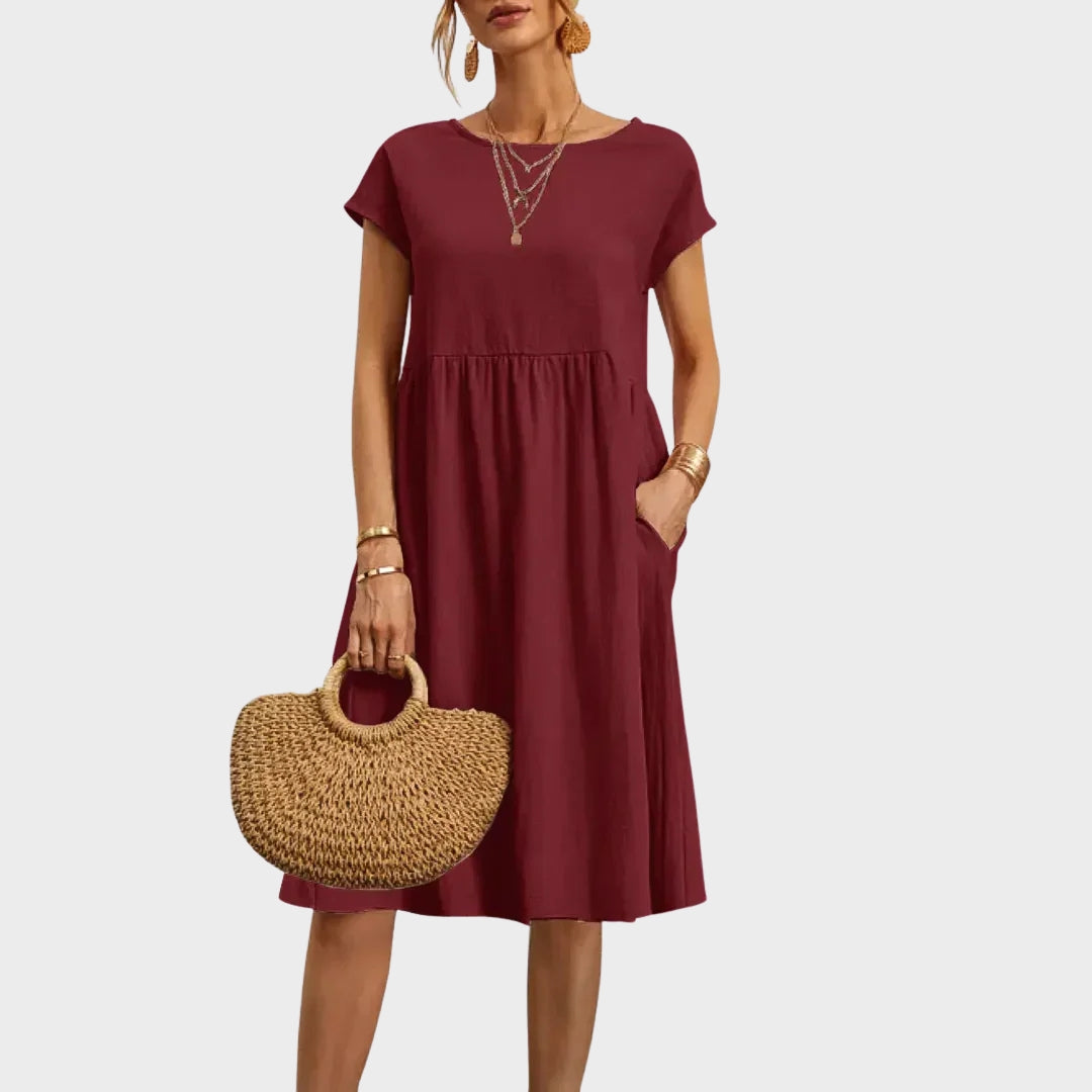 Annie Simple Dress with Pockets