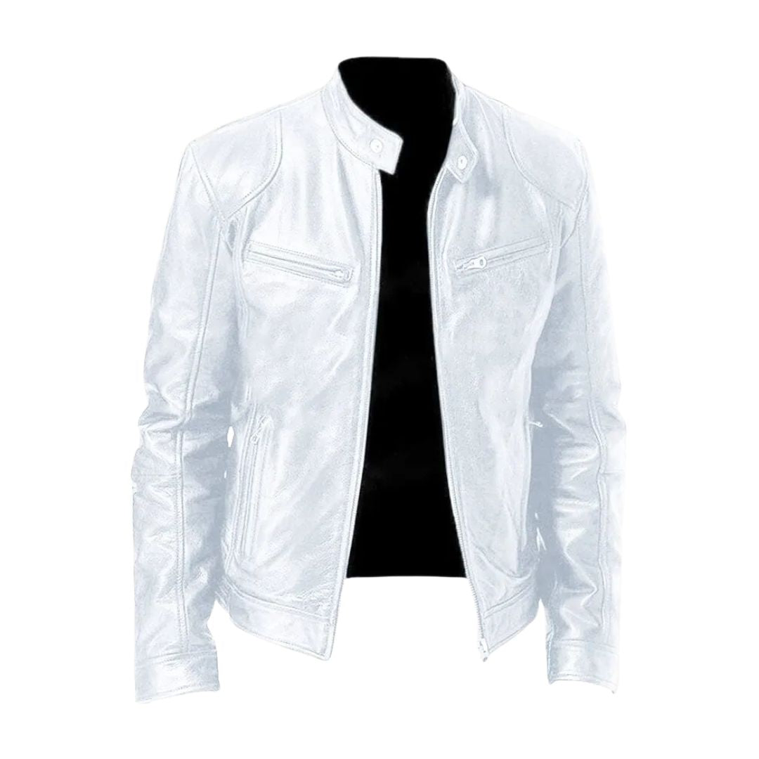 Nigel | Leather-Look Zip Jacket