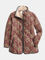 Corinne Retro Floral Quilted Jacket