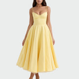 Sunčica - Yellow Midi Dress